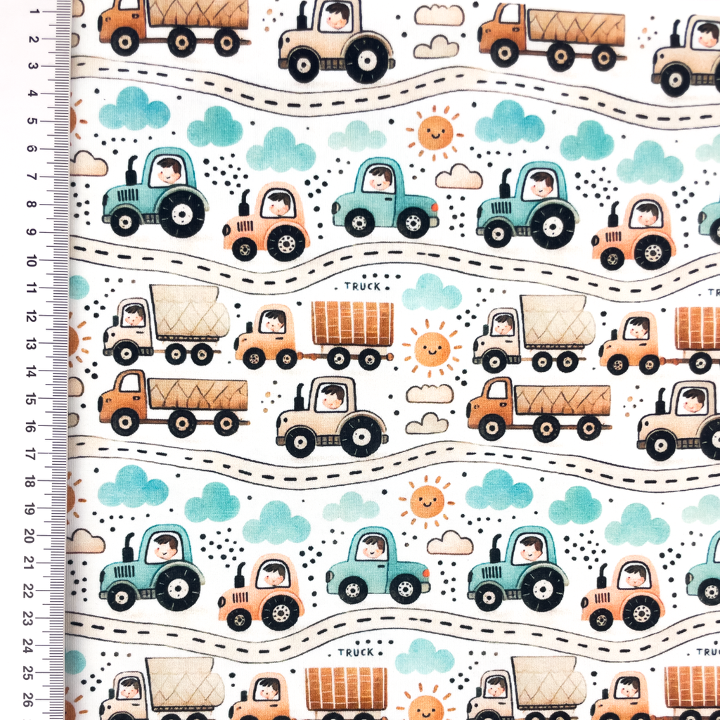 [S2331L] Jersey Digital Printed Truck's And Car's
