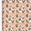[S2229R-3683] [S2229R] Double Gauze Crinkled Digital Printed Safari Buddy's (Design C)