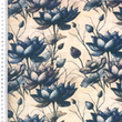 [S2232R-3681] [S2232R] Double Gauze Crinkled Digital Printed Dreamy Flowers (Design A)