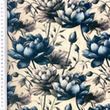 [S2232R-3682] [S2232R] Double Gauze Crinkled Digital Printed Dreamy Flowers (Design B)
