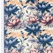 [S2232R-3685] [S2232R] Double Gauze Crinkled Digital Printed Dreamy Flowers (Design E)