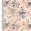 [S2233R-3682] [S2233R] Double Gauze Crinkled Digital Printed Lovely Hearts (Design B)