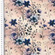 [S2234R-3682] [S2234R] Double Gauze Crinkled Digital Printed Stylish Flowers (Design B)