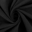 [S2236R-1132] [S2236R] Sandwashed Crepe Uni 100% Cotton (Nero)