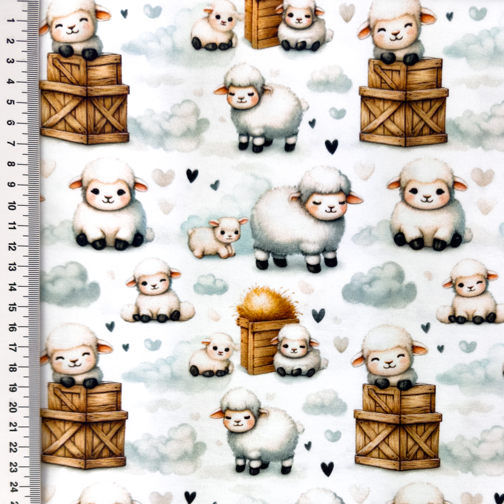 [S2259R] Jersey Digital Printed Farm Love