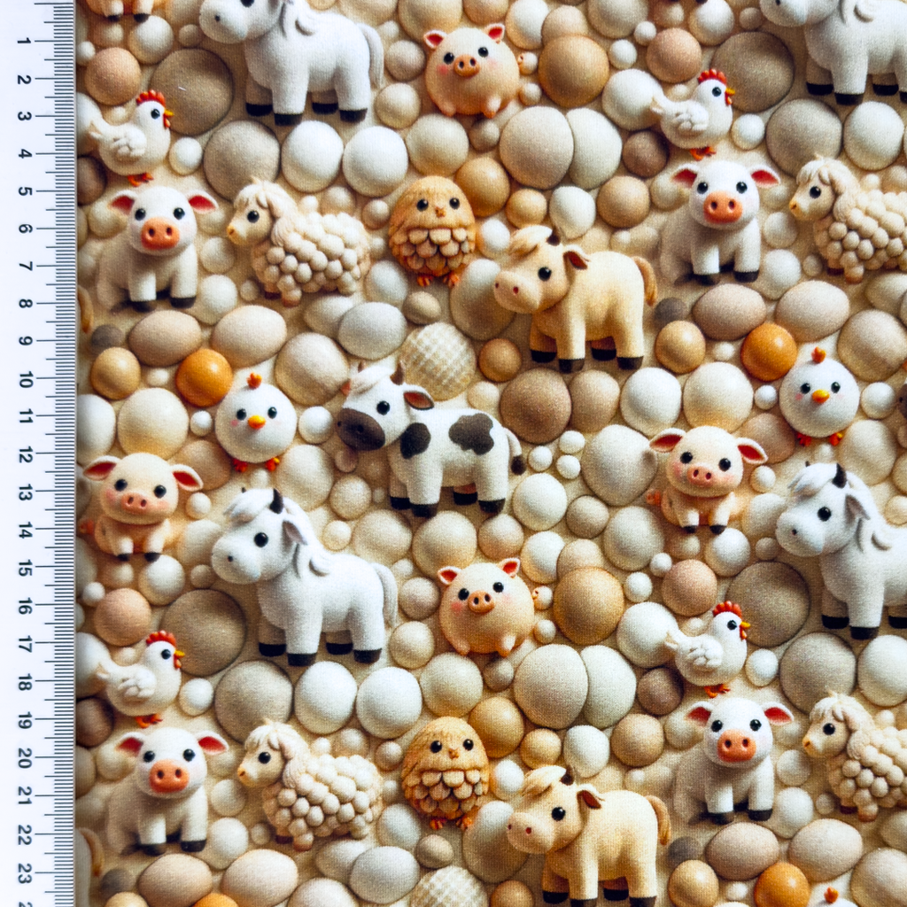 [S2274R] French Terry Digital Printed Cutie Pie's