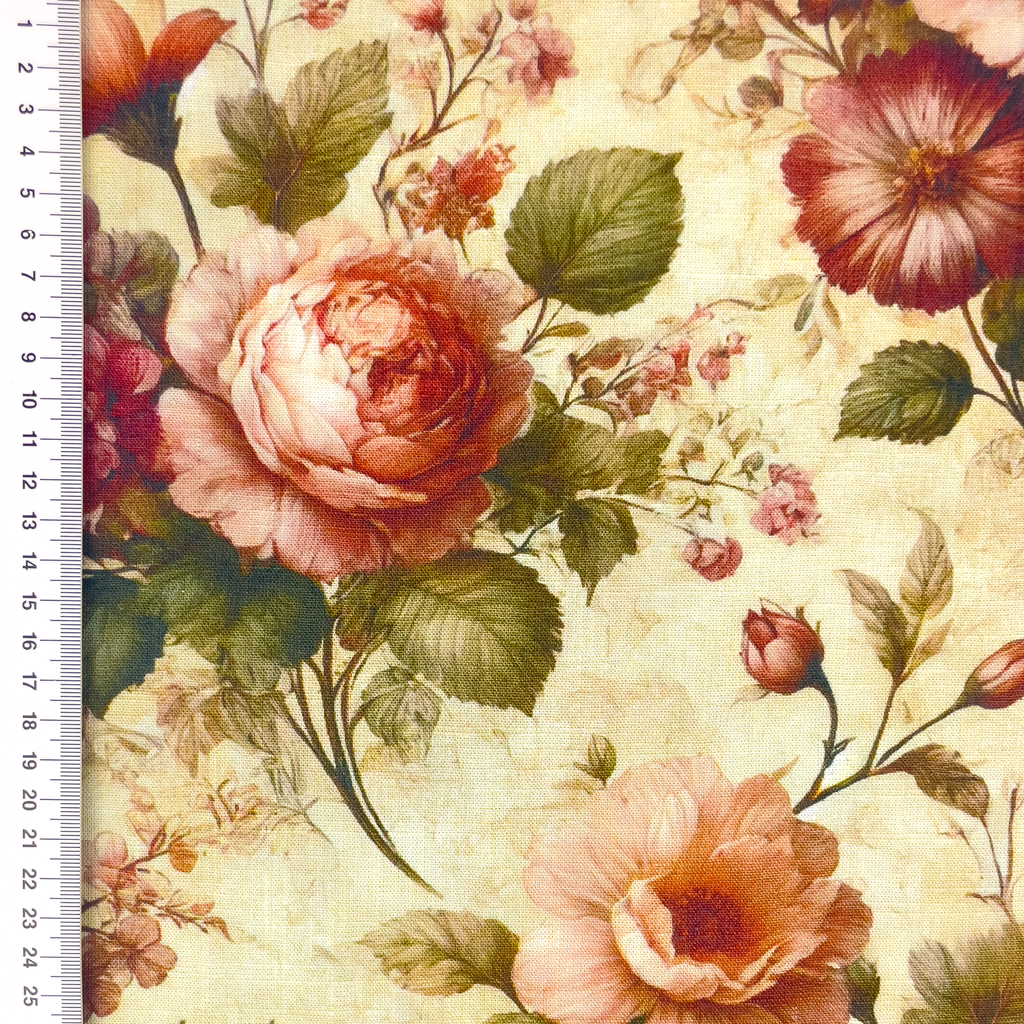 [S2298R] Viscose Linen Digital Printed Delphine
