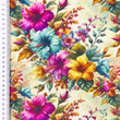 [S2299R-3682] [S2299R] Viscose Linen Digital Printed Clover (Design B)