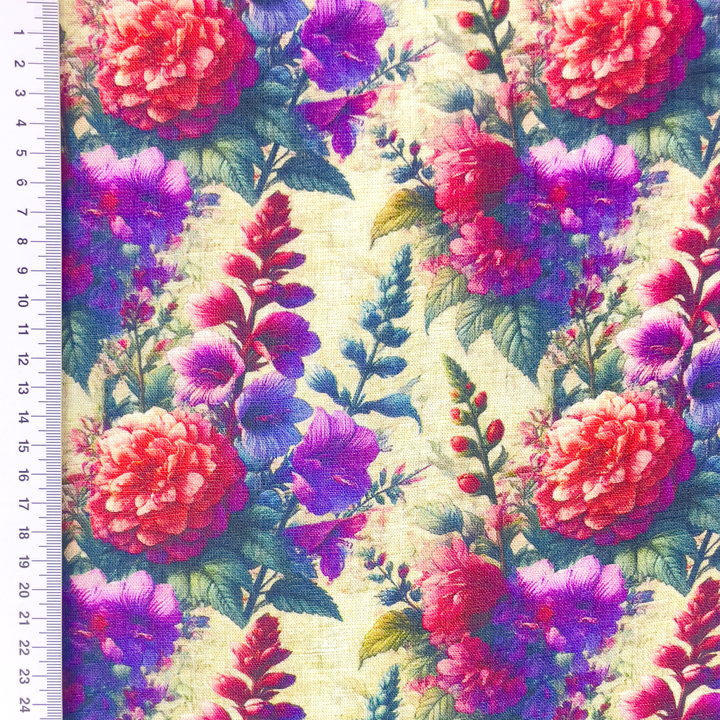 [S2302R] Viscose Linen Digital Printed Rhodes