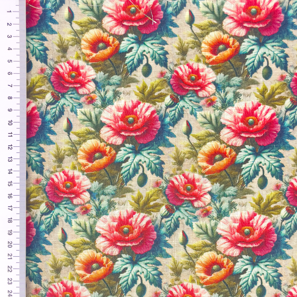 [S2303R] Viscose Linen Digital Printed Calix