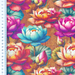 [S2304R-3683] [S2304R] Viscose Linen Digital Printed Marigold (Design C)