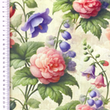 [S2306R-3684] [S2306R] Viscose Linen Digital Printed Casia (Design D)