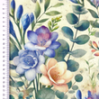 [S2306R-3685] [S2306R] Viscose Linen Digital Printed Casia (Design E)