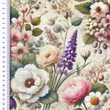 [S2306R-3686] [S2306R] Viscose Linen Digital Printed Casia (Design F)