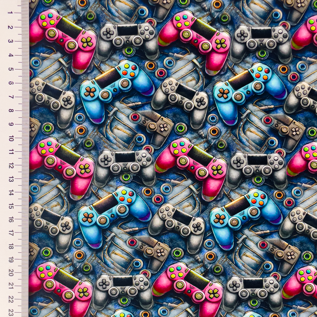 [S2316R] Poplin Digital Printed Fun And Games