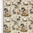 [S2317R-3685] [S2317R] Poplin Digital Printed Horses And More (Design E)