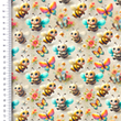 [S2319R-3683] [S2319R] Poplin Digital Printed Busy Bee's (Design C)