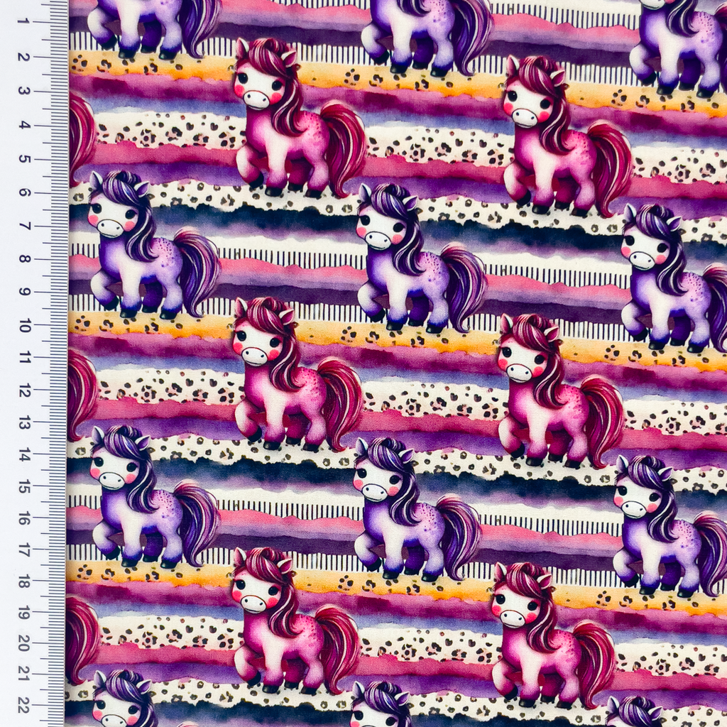 [S2320R] Poplin Digital Printed Pretty In Purple