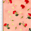 [S2358L-3684] [S2358L] Rayon Digital Printed Pink Flowers (Design D)