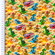 [S2283R-3683] [S2283R] Jersey Digital Printed Fun Monsters (Design C)