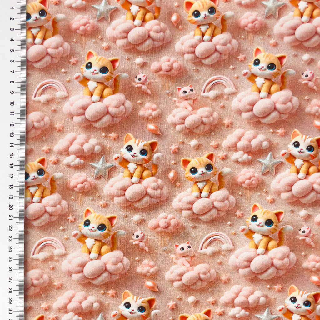 [S2294R] Jersey Digital Printed Cat And Mouse