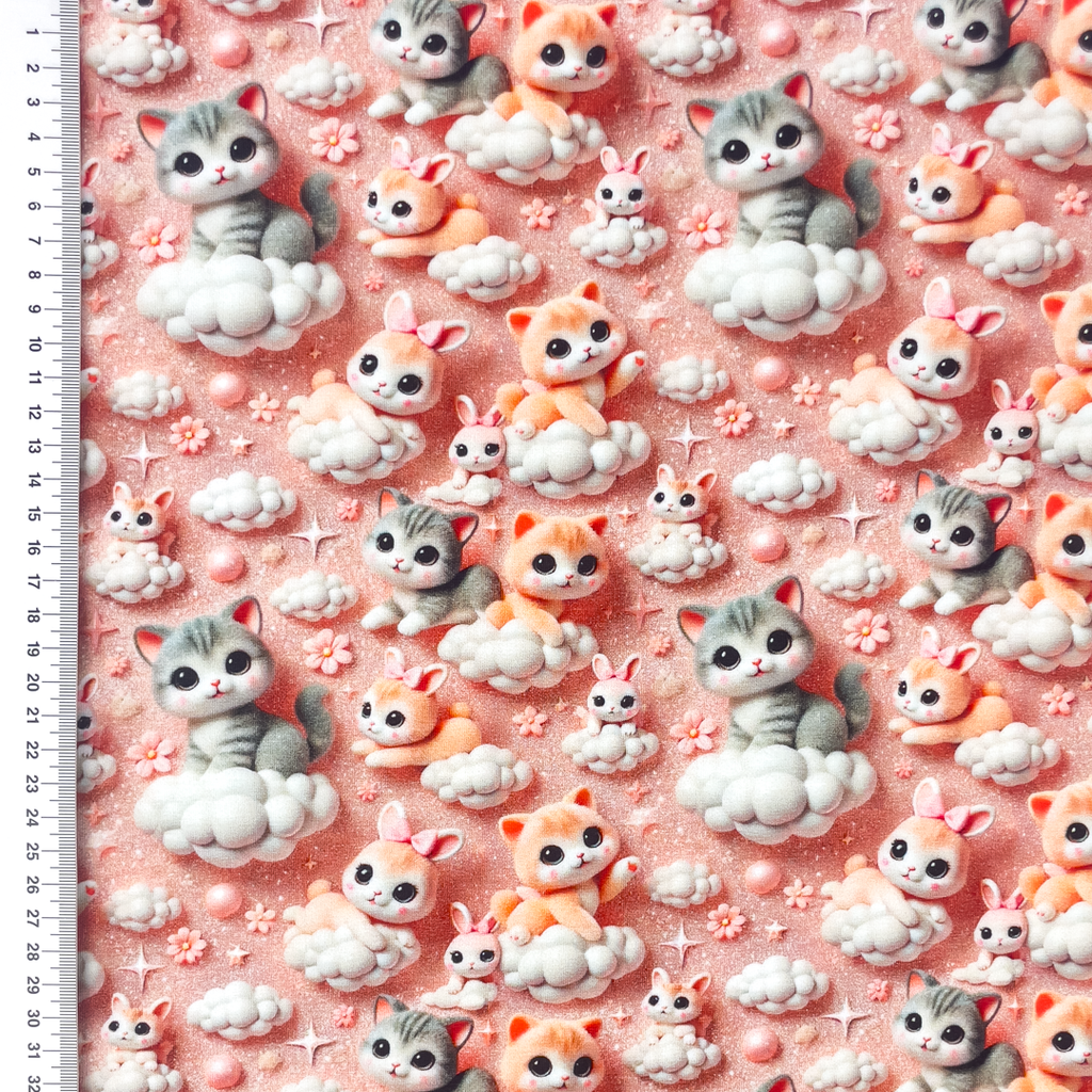 [S2294R] Jersey Digital Printed Cat And Mouse
