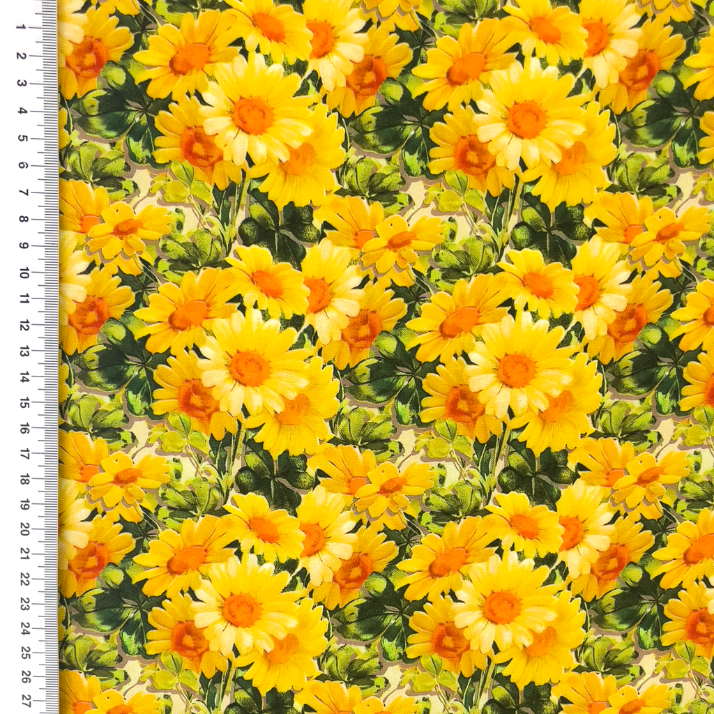 [S2349R] Rayon Digital Printed Daisy's