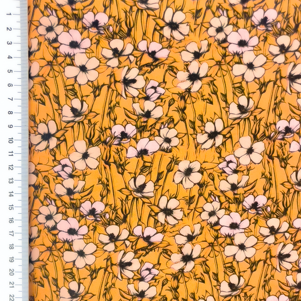 [S2366R] Rayon Digital Printed Mini Flowers