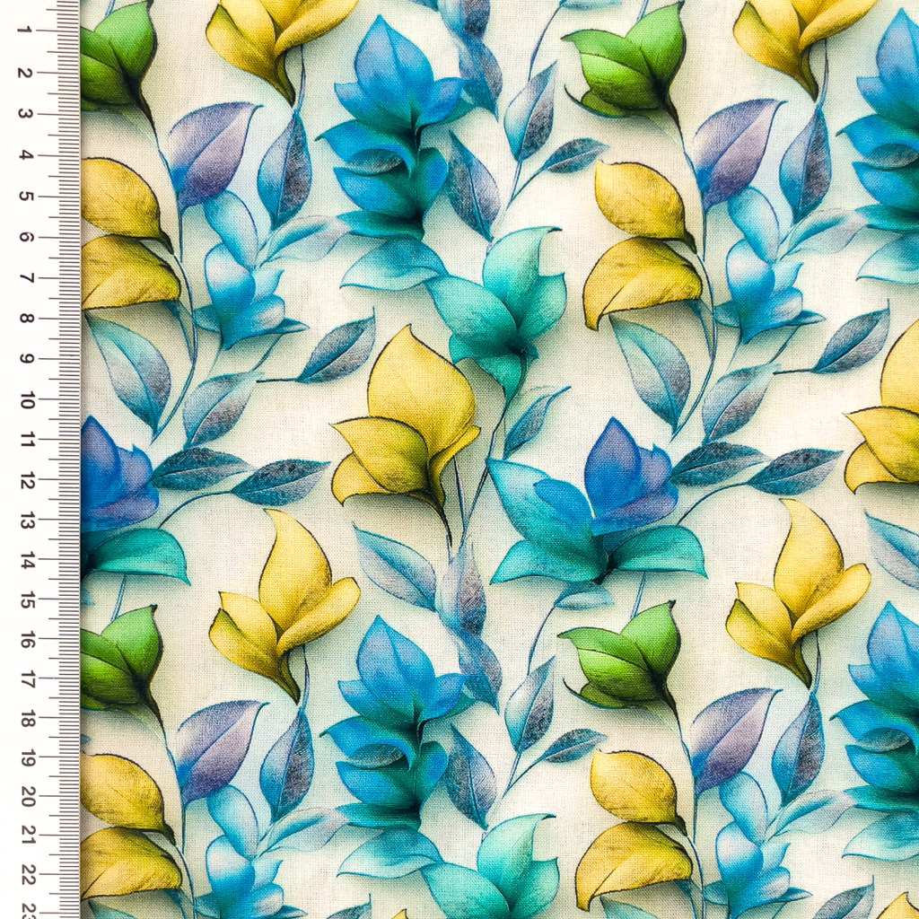[S2359R] Rayon Digital Printed Leafs