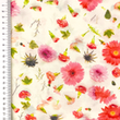 [S2358R-3683] [S2358R] Rayon Digital Printed Pink Flowers (Design C)