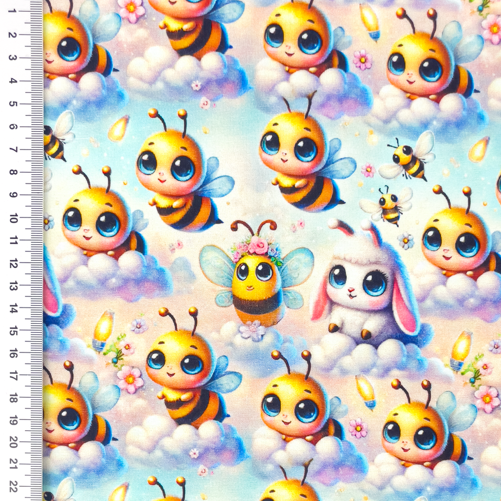 [S2266R] Jersey Digital Printed Happy Bee's