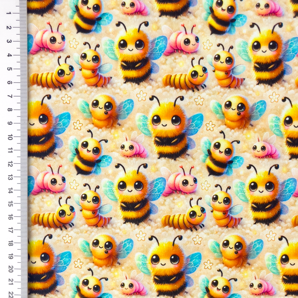 [S2269R] Jersey Digital Printed Cute Bee's