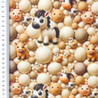 [S2270R-3681] [S2270R] Jersey Digital Printed Bubbly Animals (Design A)