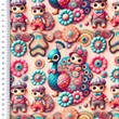 [S2272R-3683] [S2272R] Jersey Digital Printed Peacock's (Design C)