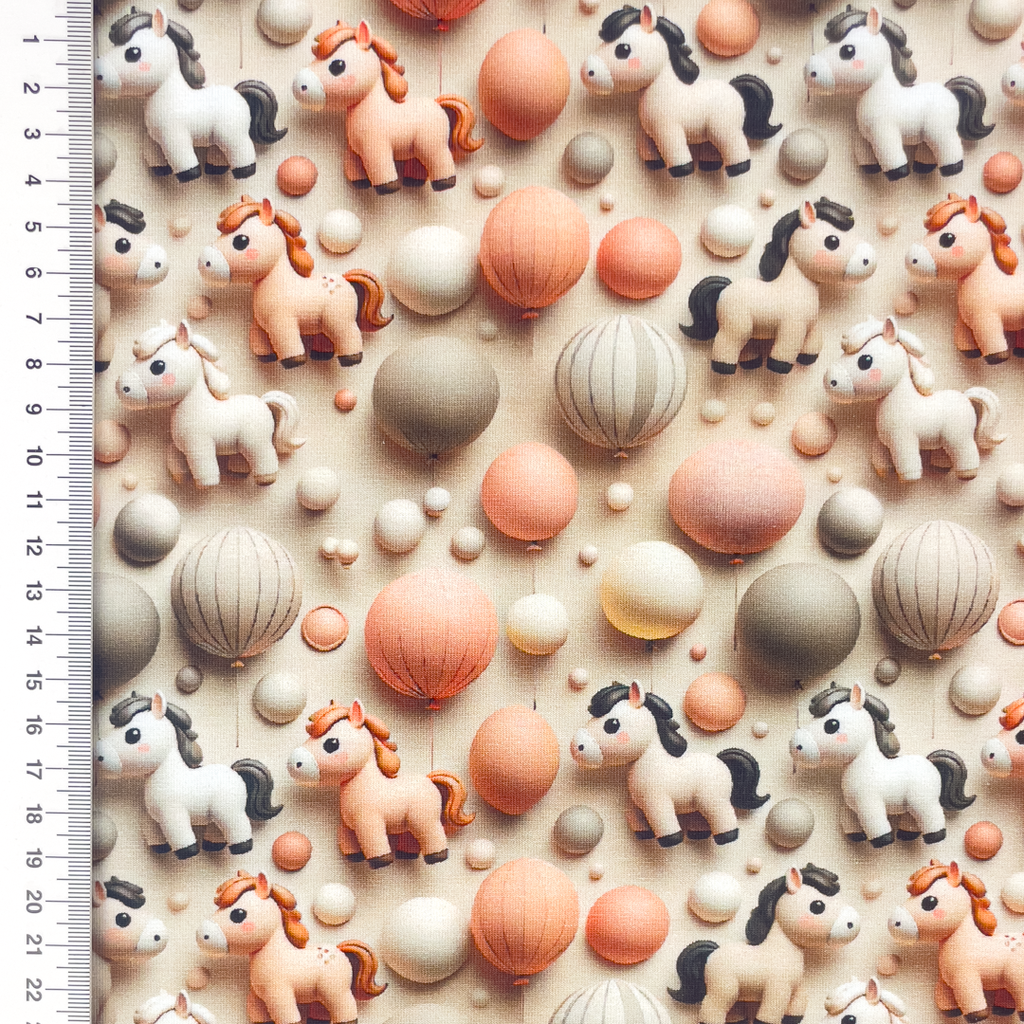 [S2273R] Jersey Digital Printed 3D Pony's