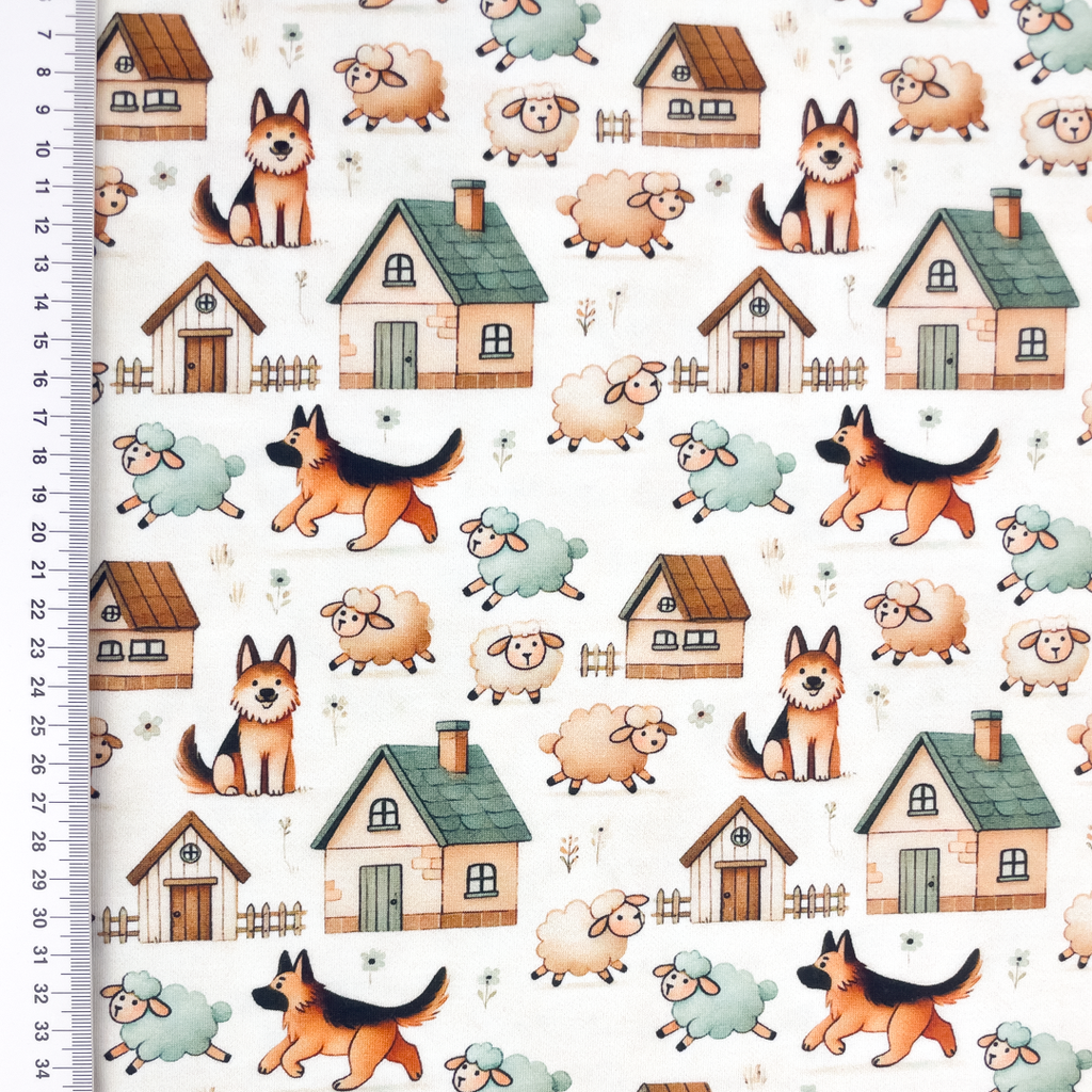[S2324R] Jersey Digital Printed Dog's And Sheep's