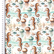 [S2327R-3684] [S2327R] Jersey Digital Printed Sea Life (Design D)
