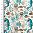 [S2327R-3685] [S2327R] Jersey Digital Printed Sea Life (Design E)