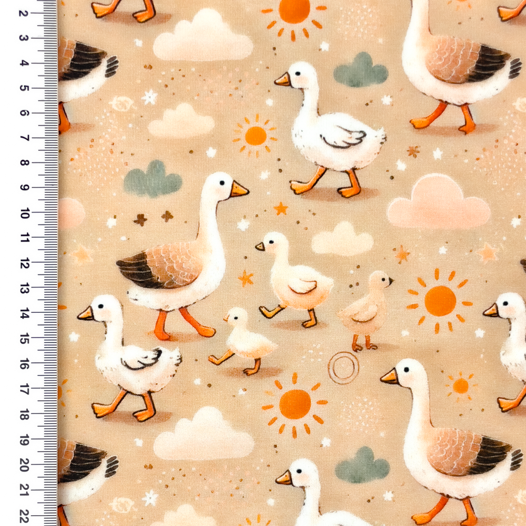 [S2333R] Jersey Digital Printed Gooses And Duck
