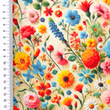 [S2367R-3682] [S2367R] Viscose Lycra Heavy Digital Printed Magical Flowers (Design B)