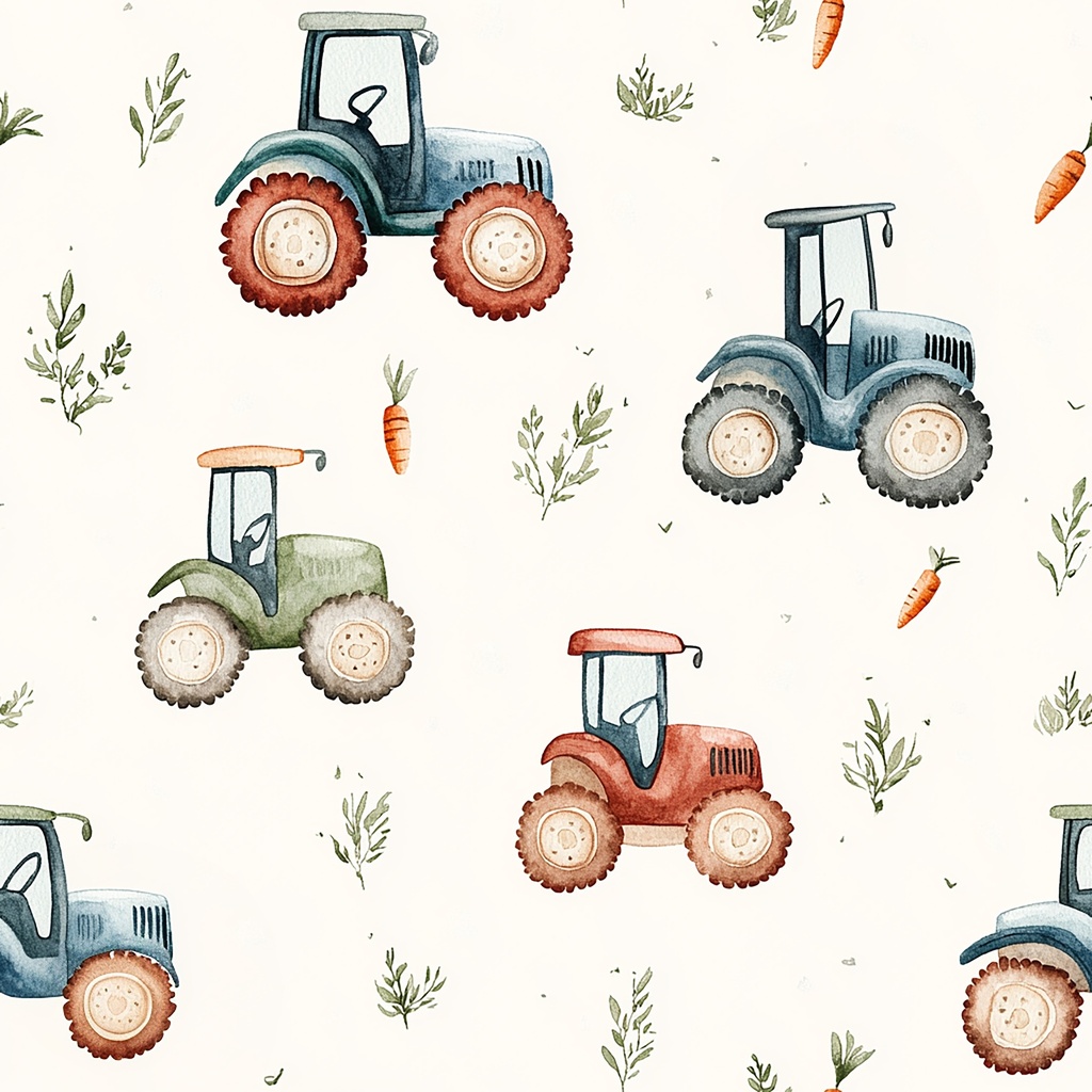 [S2387L] Jersey Digital Printed Boho Farm