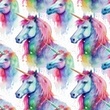 [S2389L-3682] [S2389L] Jersey Digital Printed Majestic Horses (Design B)