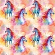 [S2389L-3684] [S2389L] Jersey Digital Printed Majestic Horses (Design D)