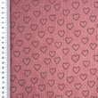 [S2421L-1115] [S2421L] Baby Rib Cord Printed Stretch Little Love (Old Pink)