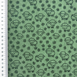 [S2426L-1110] [S2426L] Baby Rib Cord Printed Stretch Little Sheep's (Old Green)