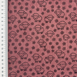 [S2426L-1115] [S2426L] Baby Rib Cord Printed Stretch Little Sheep's (Old Pink)