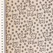 [S2427L-1082] [S2427L] Baby Rib Cord Printed Stretch Little Deer's (Light Sand)