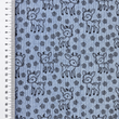 [S2427L-1107] [S2427L] Baby Rib Cord Printed Stretch Little Deer's (Old Blue)