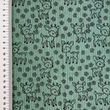 [S2427L-1110] [S2427L] Baby Rib Cord Printed Stretch Little Deer's (Old Green)