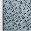 [S2428L-1107] [S2428L] Baby Rib Cord Printed Stretch Little Dino's (Old Blue)